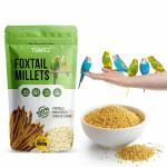 Tunai Bird Food Superior Foxtail Kangni Millets Feed for Lovebirds, Canaries, Cockatiels and Finches 450g