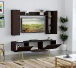 Kayson Engineered Wood Floor Standing TV Entertainment Unit (Wenge) Ideal for Upto 43