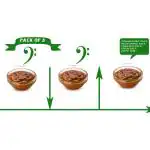 crystally dunia serving fruits, candy, Chocolates, Dry-fruits, Desert, Ice pack of 3 Crystal Disposable Serving Bowl (Clear, Pack of 3)