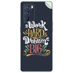 GADGETSWRAP Printed Vinyl Skin Sticker for Oppo Reno 6 Pro - work-hard
