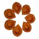 Mukherjee Handicrafts Terracotta/Earthen Clay Diya Decorative 7 Diwali Diya.