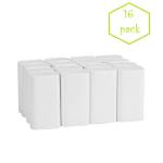 Clemmy Multifold Paper Hand Towels (M Fold)Tissue Paper, High Absorbent, Large Size Tissue, White Folded Towel Sheets (100 PULL/PACK) |1600Sheets | Pack Of 16.