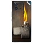 GADGETSWRAP Printed Vinyl Skin Sticker for Vivo iQoo Neo 6 (5G) - zippo lighter lit