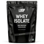 LOOP PROTEIN Whey Isolate - Unflavoured (Unsweetened) | Easy to Absorb & Digest | 100% Whey Protein Isolate | Protein 26g & BCAA 5.8g per serving | 2LBs (907G) | Builds Muscle, Supports Recovery & Increases Strength