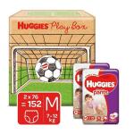 Huggies Wonder Pants Medium Pant Style Diapers - 76 Pieces (Pack of 2)