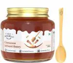 Farm Naturelle Forest Honey with Wooden Spoon Cinnamon Infused Delicious Test and Healthy 400 g