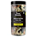 True Elements Panchratna Dryfruit Trail Mix 400gm - Dates, Cashews, Almonds, Raisins & Black Currant