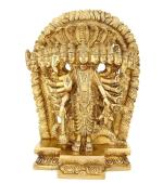 idol collections Dattatreya Golden Brass Vishnu In Cosmic Magnification Idol