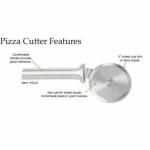 SEKHMET Stainless Steel Pizza Cutter, Pastry Cake Slicer, Sharp, Wheel Type