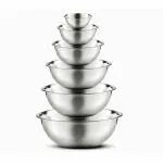 stainless steel bowl set of 6 pieces all different sizes