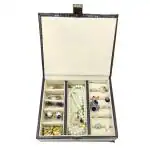 La Trove Luxury Premium Portable Jewellery Storage Box with Pocket Organizer Jewelry Box