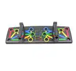 Shopeleven Foldable Push-Up Board 14 in 1 Multi-Function PushUp Bracket Rack Dips Stand Body Building Fitness Exercise Tools for Men/Women Home Gym Chest Triceps Shoulder Back Muscle Carbon Fiber (Pack of 1)