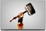 Divinedesigns Multicolor Vinyl Thor Hammer Laptop Sticker