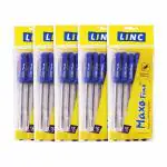 LINC MAXO FINE GEL PEN BLUE 5 CT PACK OF 20