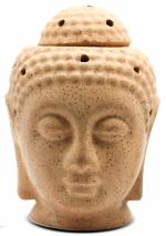 Mkd2 Rise Buddha Head Shape Ceramic Electric Aroma Diffuser Oil Burner I Aroma Burner Oil Diffuser Lamp for Home Fragrance at Home, Office, Hotel, SPA (Mustard 5.5 inch)
