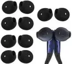 YTM Earbuds Tips Eartips Earpads Earplugs in Earphones and Bluetooth In The Ear Headphone Cushion (Pack of 10, Black)