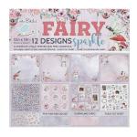 Itsy Bitsy Paper, Linen Paper Fairy Sparkle Pack, 12 X 12Inch, 12 Sheets, 12 Designs (Pack Of 12)