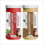 Park Daniel Premium Beetroot Powder And Mulethi Powder, 100 G Each (Combo Of 2) |Hair Care|Dandruff Control hair Powder|Healthy Strong Hair Mask