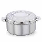 Praylady Silver Stainless Steel Heat Durability Lightweight Casserole - 30000 ml