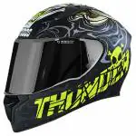 Studds THUNDER D9 Black Full Face Helmets with Mirror Visor - XL