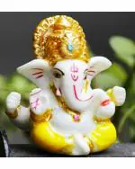 Miss Peach - Multicolor Handcrafted Lord Ganesha Idols For Home Decor , Diwali Gift, Best Gift for Diwali Decor, Diwali Decoration