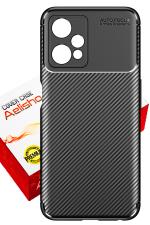 Cover Case Aelishq Shockproof Carbon Fiber Case for Oneplus Nord CE Lite 2 5G - Stylish Back Cover