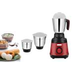 JAIA Viva Premium Mixer Grinder 600 Watt Mixture Grinder Fruit Food Mixers & Masala Powder with 3 Jars(1.25 Liter Liquidizing Jar, 0.8 Liter Dry or Wet Grinding Jar and 0.35 Liter Chutney Jar)