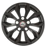 WolkomHome car Wheel cap, Hub Cap Wheelcover Wheel Cover Universal for All 15 inch Wheel Size cars (Full Black Color Black)