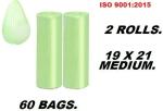 ALXIND GREEN Garabage Bag 100% Biodegradable pack of 2 ( 60 BAGS ) Medium 13 L Garbage Bag (60Bag )