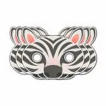 Festiko 36 Pcs Zebra Theme Eye Masks, Zebra Eye Masks For Kids