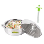 Home-Pro - Jupiter Casserole & Gas Lighter Green | Kitchen Tools | Ideal for Serving Sabji / Rice / Dal ( Not For Storing Rotis)
