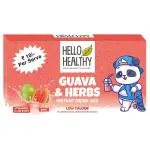 Hello Healthy Guava Instant Drink Mix | Enrich with Vitamin C, D3, B12 | Pack of Two (2x20 Sachet)