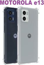 MOZETTE Back Cover for Motorola E13,Moto E13 (Transparent, Dual Protection, Silicon, Pack of 1)