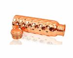 BROWN & GREEN Copper Water Bottle 1000 ml Diamond Touch Designed Leak Proof with Bottle Carry Case