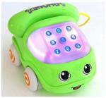 Sanjary Multicolor Plastic Musical Phone Car Toyfunctional Telephone Phone Car - 3 Plus Years