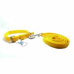 THE DDS STORE Neck Collar Belts and Leash Set Collar Width- 0.75 inch and Neck Girth Size- 34-42 cm Suitable for All Dog Small to Medium Breeds-Yellow