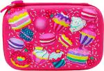 POKSI Cake Pastry EVA Pencil Box | Jumbo Size |Accommodate all the stationery items Cake Pastry Art EVA Pencil Box l Set of 1 Pink