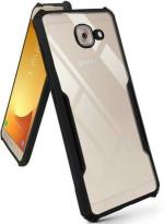 XOVO Back Cover for Samsung Galaxy J7 Max (Transparent, Black, Pack of 1)