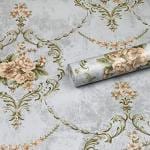 Jaamso Royals Multicolor Vinyl Damask Self Adhesive Peel Stick Wallpaper 1000 X45 cm( 1000 CM X 45 CM )