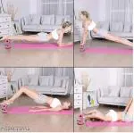 Maxtree Adjustable Sit-Up Bar Stand Fitness Training Equipment Push-ups Assistant Lose Weight Gym Home Workout Abdominal Muscle Exercise Trainer with Foam