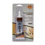 New E8000 Clear Transparent Multi purpose & Waterproof Adhesive Glue for Mobile Screen 50ML