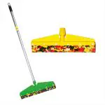 HIC Supreme Floor Wiper For Bathroom/kitchen Washable Blade with Plastic coated italian long Handle.