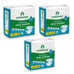 CAREAGE Premium Adult Diapers Extra Large, Waist Size (35