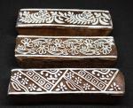 Reniq 14Nn Wooden Printing Blocks Stamps Artistic Shapes Craft Kids Saree Border
