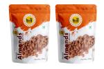 King Uncle's Roasted and Salted ALmond Kernels / Badam 200g X 2 Packs (400 Grams) | ALMOND | BADAM | Roasted Badam | Salted Badam
