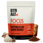 Better Alt Mushroom Powder Blend, Helps in Immune Support & Gut Health, 10 Super Mushroom Blend of Lions Mane Powder, Cordyceps, Chaga, Reishi, 100% Fruit Body, Vegan, 90 grams, 45 Servings