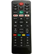 NixGlobal LED500 Remote Compatible with CROMA/JVC/ESTON/VISE/AKAI 4K SMART LED LCD TV Remote Controller (Black)