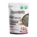 Sproutfully Sprouted Pearl Millet Melon Pumpkin seeds mix-250 g