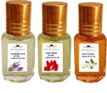Menjewell Fragrances Pack of 3Pc Attar Lavender Love, Rose Fresh ,Raat ki Rani 3ml Floral Attar