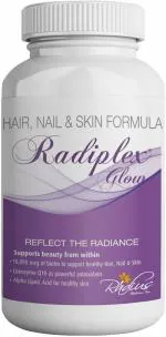Radiplex Glow Biotin Coenzyme Q10 Alpha Liopic Acid, Vitamins for Hair, Nail and Skin, 10 mg (30 capsules)